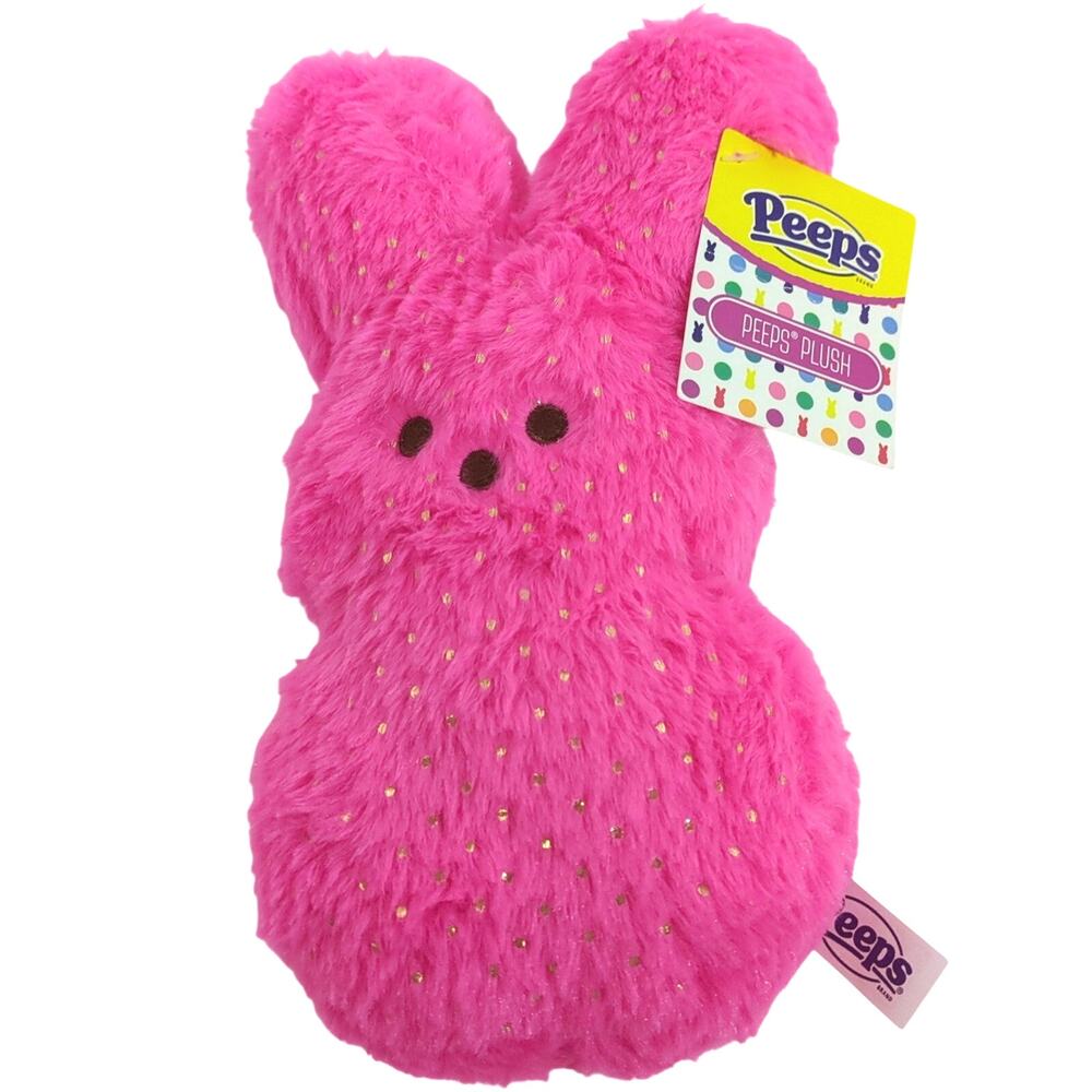 New Pink Easter Peeps Bunny Plush - 12 Inch - Classic Soft Toy - Kids & Adults